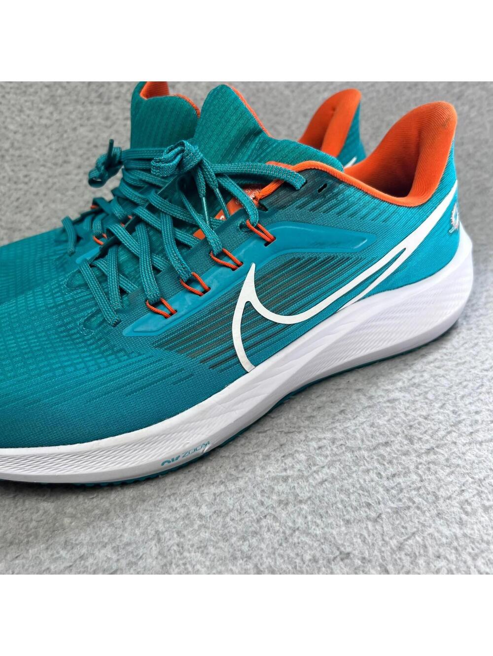 Nike Air Zoom Pegasus 39 Miami Dolphins NFL Men Running Shoes size 15 DR2052-300 - Picture 7 of 9